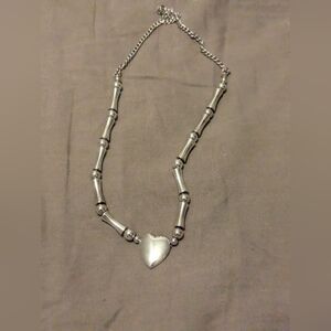 Silver heart necklace Sarah Coventry